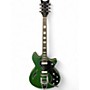 Used Schecter Guitar Research T S/H-1 Emerald Green Hollow Body Electric Guitar Emerald Green