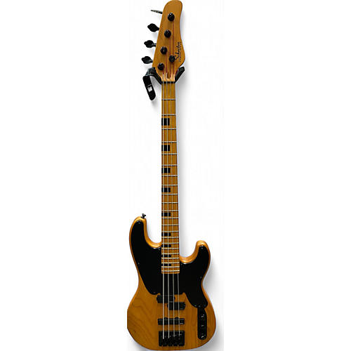 Used Schecter Guitar Research T SESSION Vintage Natural Electric Bass Guitar Vintage Natural