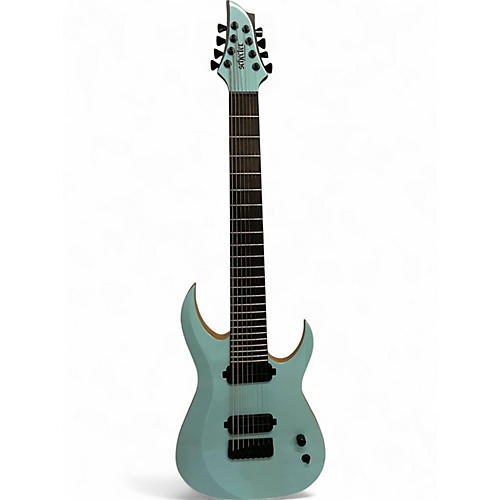 Used Schecter Guitar Research TAO-8 BLUE Solid Body Electric Guitar BLUE