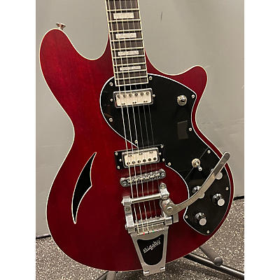 Schecter Guitar Research Used Schecter Guitar Research TSH-1b Red Hollow Body Electric Guitar