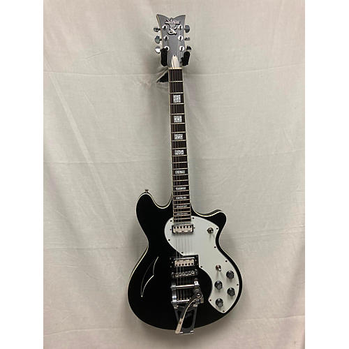 Schecter Guitar Research Used Schecter Guitar Research TSH1 Black Hollow Body Electric Guitar Black