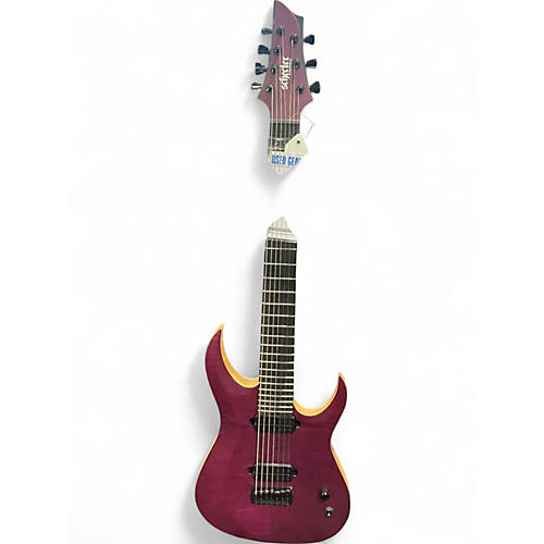Used Schecter Guitar Research Tao-7 Purple Solid Body Electric Guitar Purple