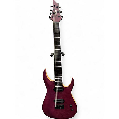 Used Schecter Guitar Research Tao 7 Trans Purple Solid Body Electric Guitar Trans Purple
