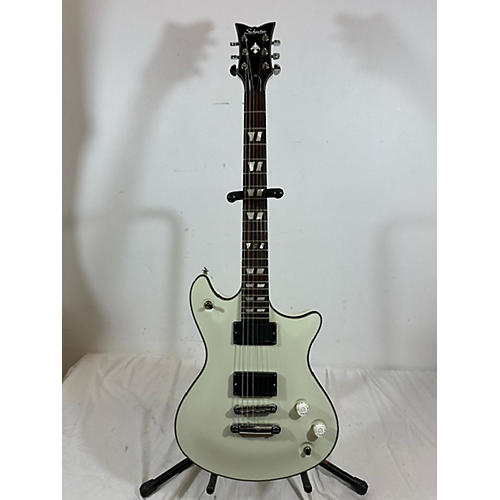 Schecter Guitar Research Used Schecter Guitar Research Tempest Custom Alpine White Solid Body Electric Guitar Alpine White