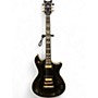 Used Schecter Guitar Research Tempest Custom Black and Gold Solid Body Electric Guitar Black and Gold