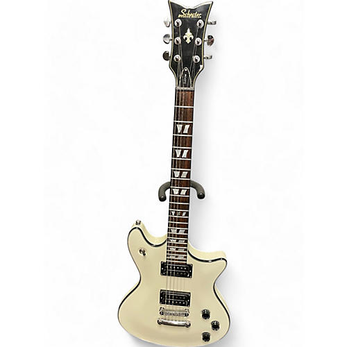 Schecter Guitar Research Used Schecter Guitar Research Tempest Custom Vintage White Solid Body Electric Guitar Vintage White