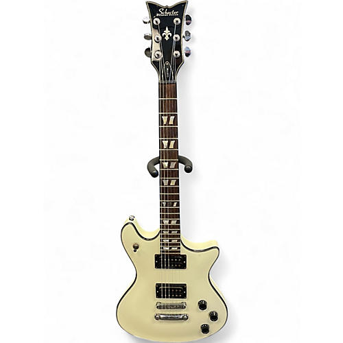 Used Schecter Guitar Research Tempest Custom Vintage White Solid Body Electric Guitar Vintage White