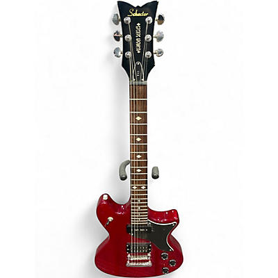 Used Schecter Guitar Research Tempest T-1 Trans Red Solid Body Electric Guitar