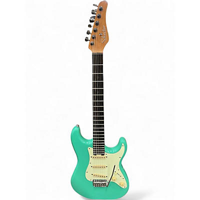 Used Schecter Guitar Research Traditional S/S/S Seafoam Green Solid Body Electric Guitar