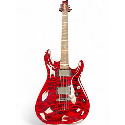 Used Schecter Guitar Research USA Hollywood Classic Black Cherry Solid Body Electric Guitar