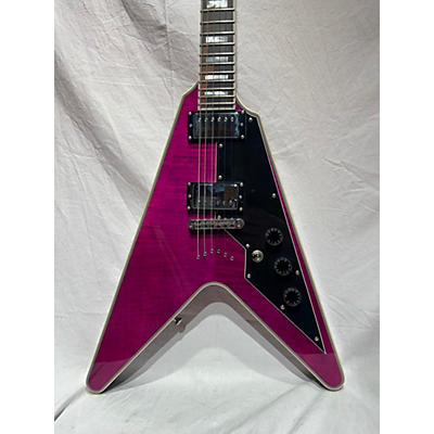 Schecter Guitar Research Used Schecter Guitar Research V-1 CUSTOM Trans Purple Solid Body Electric Guitar