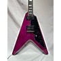 Used Schecter Guitar Research Used Schecter Guitar Research V-1 CUSTOM Trans Purple Solid Body Electric Guitar Trans Purple