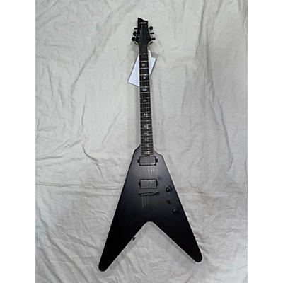 Schecter Guitar Research Used Schecter Guitar Research V-1 SLS Elite Evil Twin Matte Black Solid Body Electric Guitar