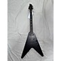 Used Schecter Guitar Research Used Schecter Guitar Research V-1 SLS Elite Evil Twin Matte Black Solid Body Electric Guitar Matte Black