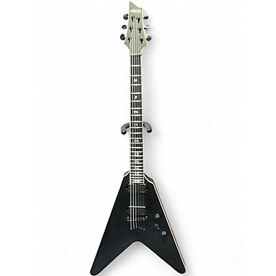 Used Schecter Guitar Research V1 SLS Elite Evil Twin Satin Black Solid Body Electric Guitar