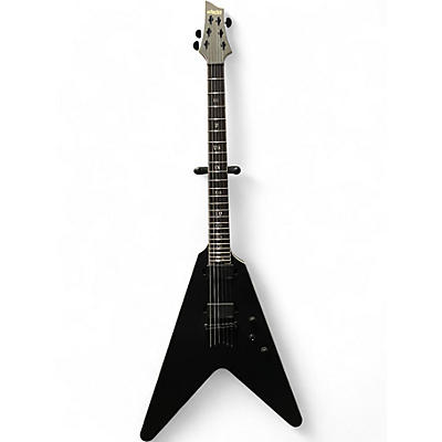 Used Schecter Guitar Research V1 SLS Satin Black Solid Body Electric Guitar