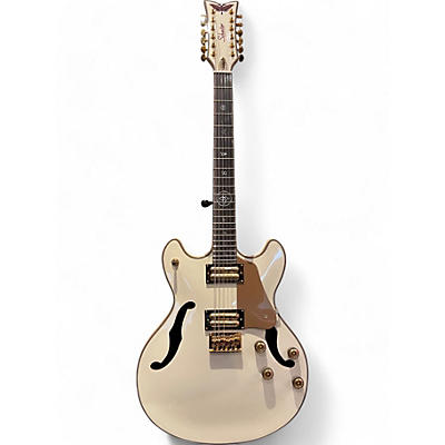 Schecter Guitar Research Used Schecter Guitar Research WAYNE HUSSEY Corsair-12 White Hollow Body Electric Guitar