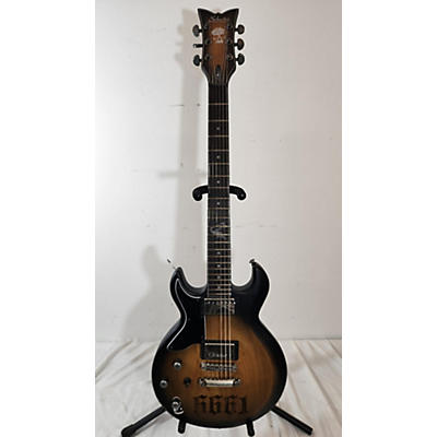 Schecter Guitar Research Used Schecter Guitar Research ZV 6661 ANSBB LH Aged Natural Satin Black Burst Solid Body Electric Guitar