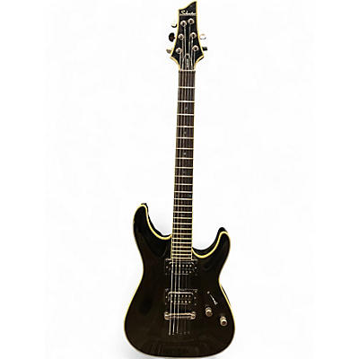 Used Schecter Guitar Research blackjack Black Solid Body Electric Guitar