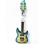 Used Schecter Guitar Research blackjack sls aqua burst Solid Body Electric Guitar aqua burst