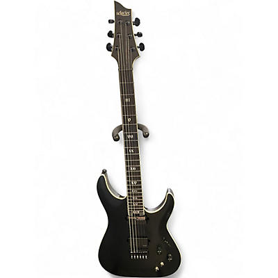 Used Schecter Guitar Research c-1 sls elite evil twin  black Solid Body Electric Guitar