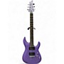Used Schecter Guitar Research c-6 deluxe Purple Solid Body Electric Guitar Purple