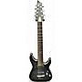 Used Schecter Guitar Research c-7 platinum  Trans Black Solid Body Electric Guitar Trans Black