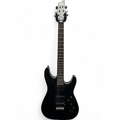 Used Schecter Guitar Research c1-fr Black Solid Body Electric Guitar