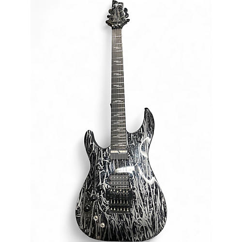 Used Schecter Guitar Research c1 fr-s Silver Mountain Electric Guitar Silver Mountain