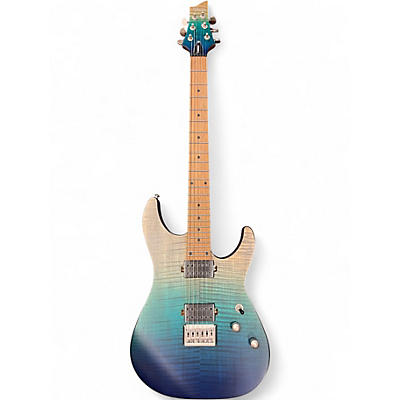 Used Schecter Guitar Research c1 standard plus tide fade Solid Body Electric Guitar