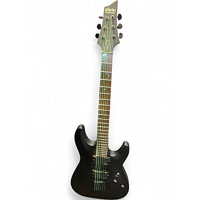 Used Schecter Guitar Research c6 Satin Black Solid Body Electric Guitar