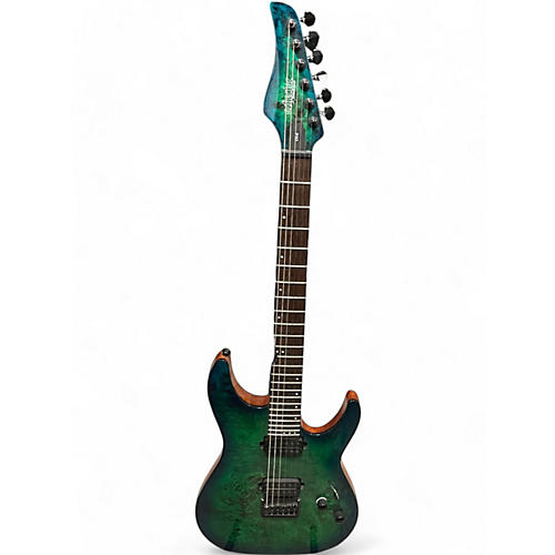 Schecter Guitar Research Used Schecter Guitar Research c6 blue Solid Body Electric Guitar blue