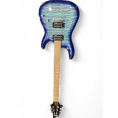 Schecter Guitar Research Used Schecter Guitar Research c6 plus Blue Solid Body Electric Guitar