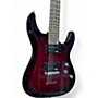 Used Schecter Guitar Research c6 plus Trans Crimson Red Solid Body Electric Guitar Trans Crimson Red