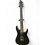 Used Schecter Guitar Research c7 SLS Elite Evil Twin 7 String Black Solid Body Electric Guitar Black