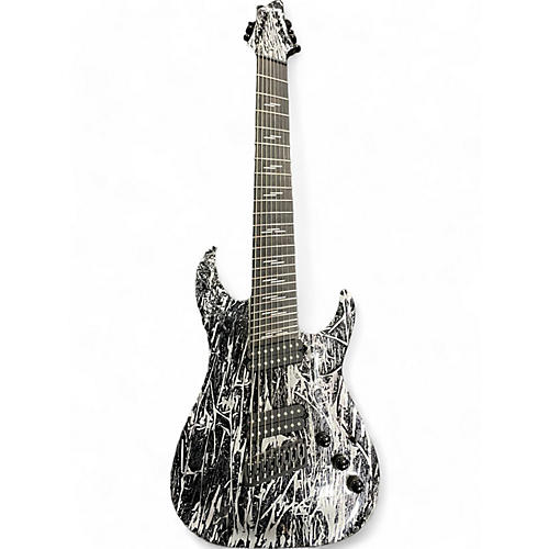 Schecter Guitar Research Used Schecter Guitar Research c8 silver mountain siver Solid Body Electric Guitar siver