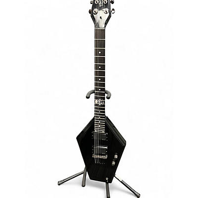 Used Schecter Guitar Research casket custom Black Solid Body Electric Guitar