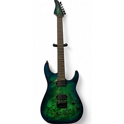 Used Schecter Guitar Research cr6 aqua burst Solid Body Electric Guitar