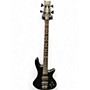 Used Schecter Guitar Research custom 4 Black Electric Bass Guitar Black