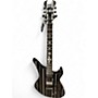 Used Schecter Guitar Research custom s Black and White Solid Body Electric Guitar Black and White