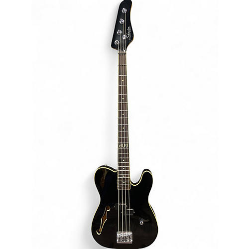 Used Schecter Guitar Research dUg Pinnick Baron-H Semi Hollow Black Electric Bass Guitar Black