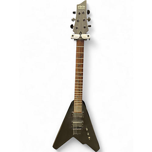 Used Schecter Guitar Research damien b2 Black Solid Body Electric Guitar Black