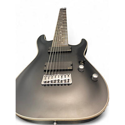 Used Schecter Guitar Research demon 8 black Solid Body Electric Guitar