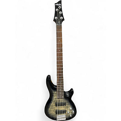 Used Schecter Guitar Research diamond Black Electric Bass Guitar