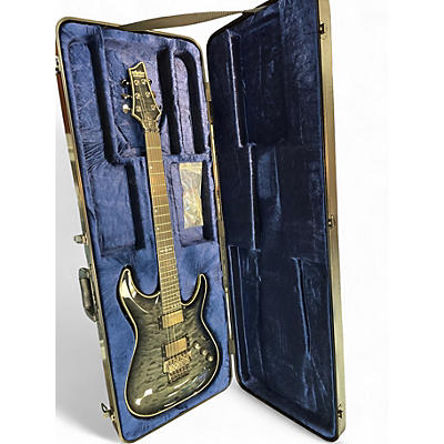 Used Schecter Guitar Research diamond series Hellraiser hybrid Black Solid Body Electric Guitar