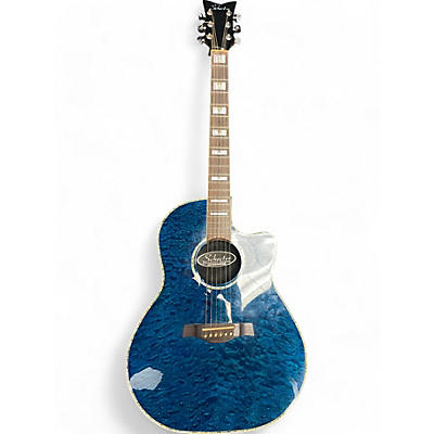 Schecter Guitar Research Used Schecter Guitar Research diamond series acoustic composite back Seafoam Pearl Acoustic Electric Guitar