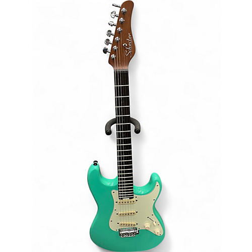 Used Schecter Guitar Research diamond series nick johnston trad  atomic green Solid Body Electric Guitar atomic green