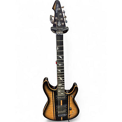 Used Schecter Guitar Research dj ashba black burst Solid Body Electric Guitar