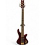 Used Schecter Guitar Research elite-5 Black Cherry Electric Bass Guitar Black Cherry