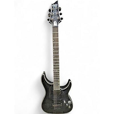 Used Schecter Guitar Research hellraiser hybrid Black Solid Body Electric Guitar